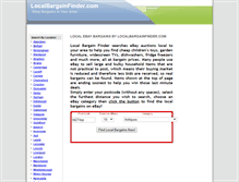 Tablet Screenshot of localbargainfinder.com